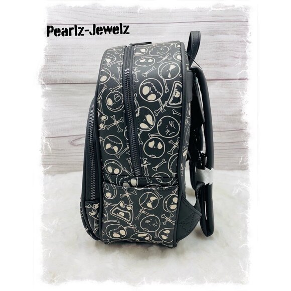 Loungefly Nightmare Before Christmas NBC Jack Skellington Skull Bones Backpack - Picture 3 of 6